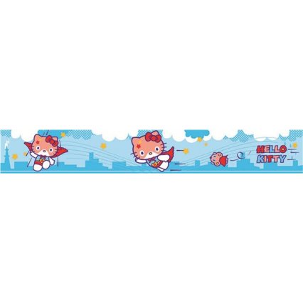 Výpredaj - Samolepiaca detská bordúra Hello Kitty 2