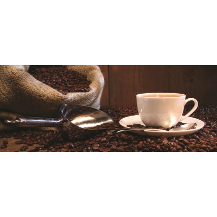 Fototapeta panoramatická vliesová Zrnková káva