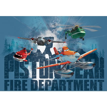 Výpredaj - Detská fototapeta Planes - firefighting squad