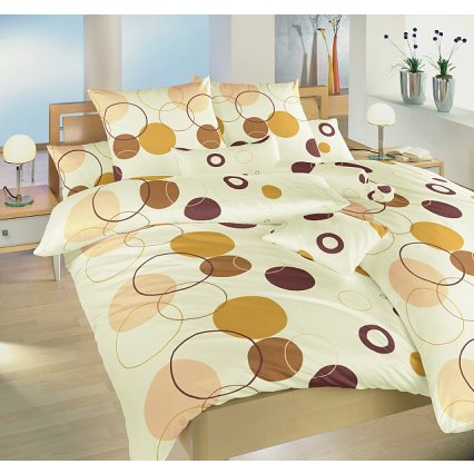 Obliečky Planéty béžové