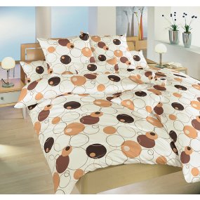 Obliečky Množiny hnedé