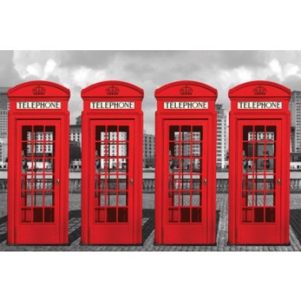Plagát London - Telephone Box 3