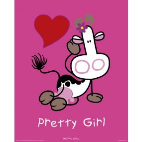 Plagát Mumu Cow - Pretty Girl
