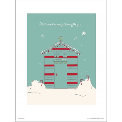 Reprodukcia Christmas Hut Wonderful