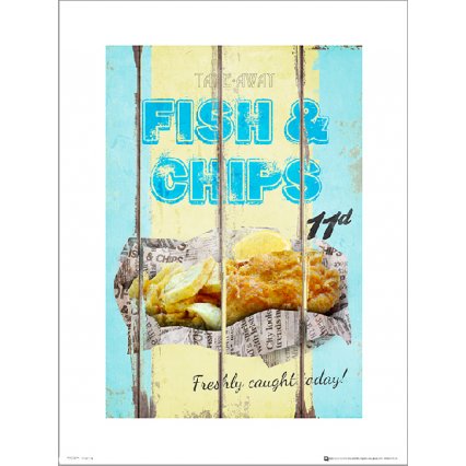 Reprodukcia Fish & Chips Vintage