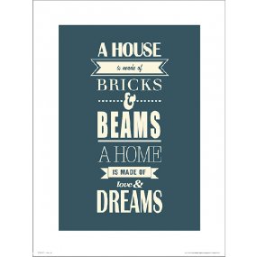 Reprodukcia House Made Of Bricks