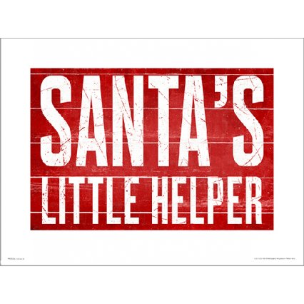 Reprodukcia Santas Little Helper