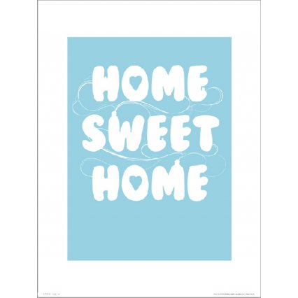 Reprodukcia Home Sweet Home Blue
