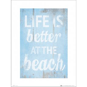 Reprodukcia Life Is Better At The Beach