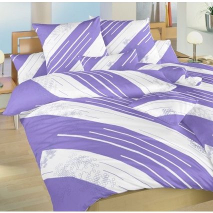 Obliečky Globus fialový