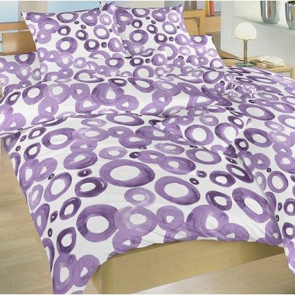 Obliečky Akvarel fialový