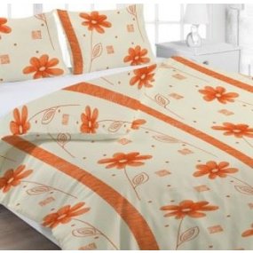 Obliečky Anežka oranžová