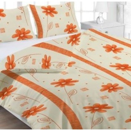 Obliečky Anežka oranžová