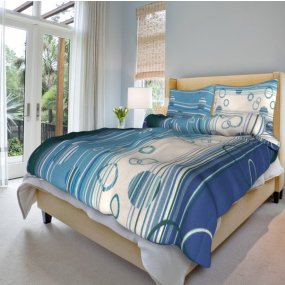 Obliečky Eva modrá