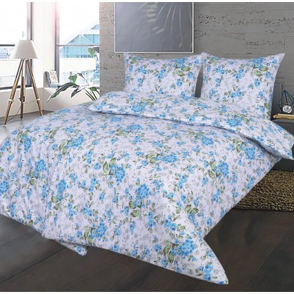 Bavlnené obliečky Donata modrá - II. akosť