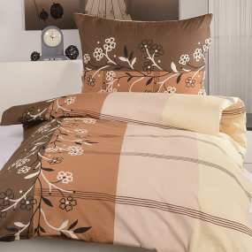 Obliečky na dve lôžka Camilla - tmavo hnedá