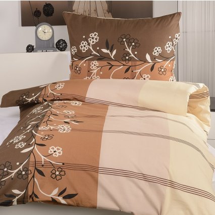 Obliečky na dve lôžka Camilla - tmavo hnedá